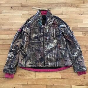Mossy Oak Break-Up Infinity Camo Jacket Womens Medium Fleece Lined Softshell